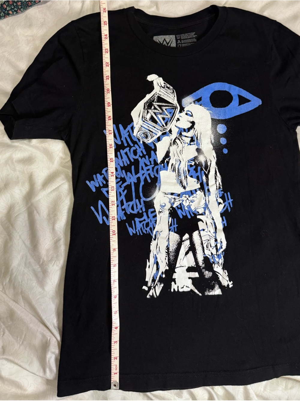 WWE Liv Morgan “Title” T-Shirt Women’s Small Black Graphic WWE Wrestling - Picture 5 of 5